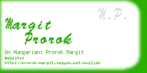 margit prorok business card